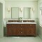 James Martin Vanities 72''Double Vanity, Mid-Century Walnut w/ 3 CM Ethereal Noctis Quartz Top 424-V72-WLT-3ENC - alternate 2